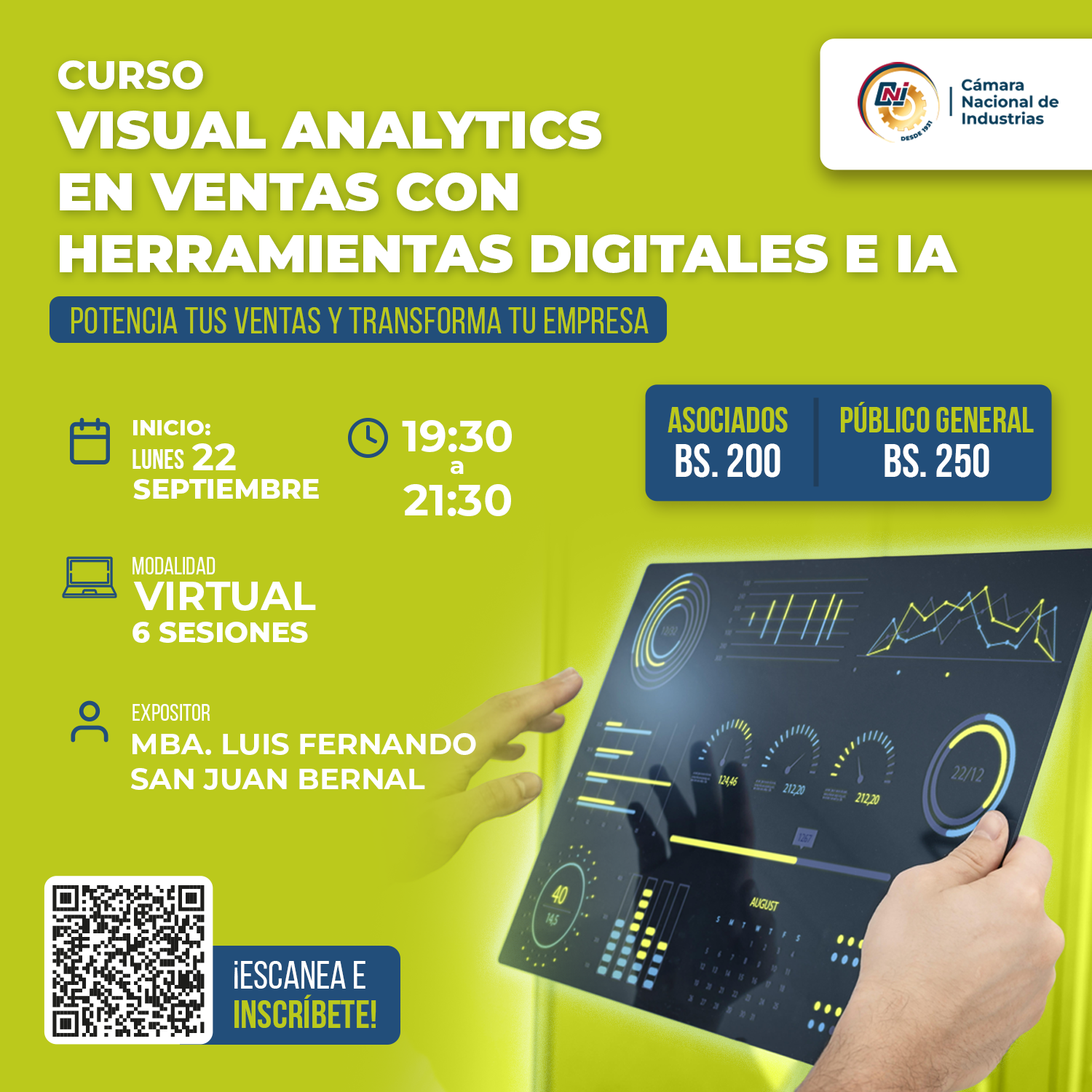 CURSO: VISUAL ANALYTICS EN VENTAS CON HERRAMIENTAS DIGITALES E IA