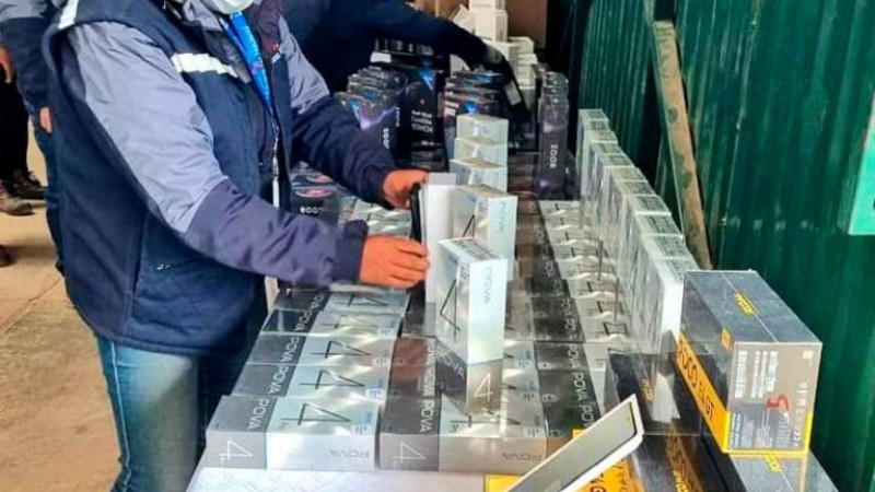 Aduana comisa Bs 1,8 MM en aparatos electrónicos