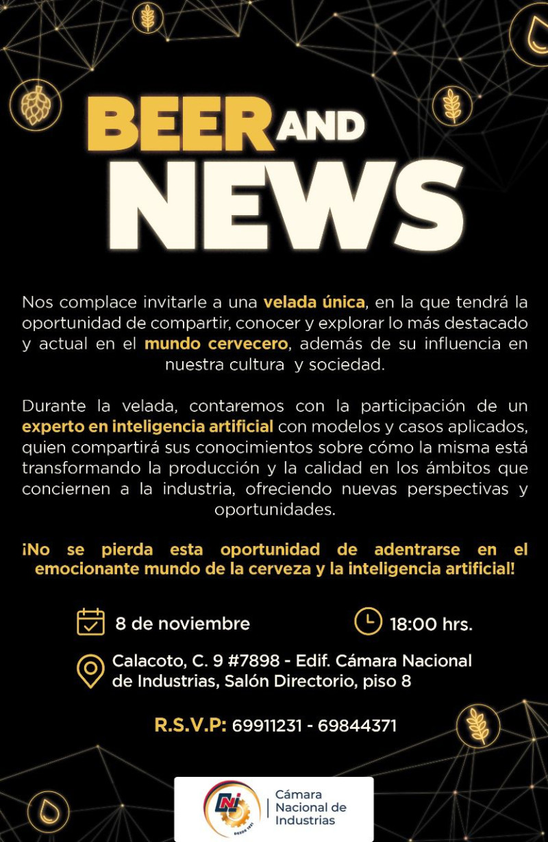 “VELADA: Beer and News”  