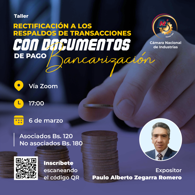 RECTIFICACIONES A LOS RESPALDOS DE TRANSACCIONES CON DOCUMENTOS DE PAGO BANCARIZACIÓN