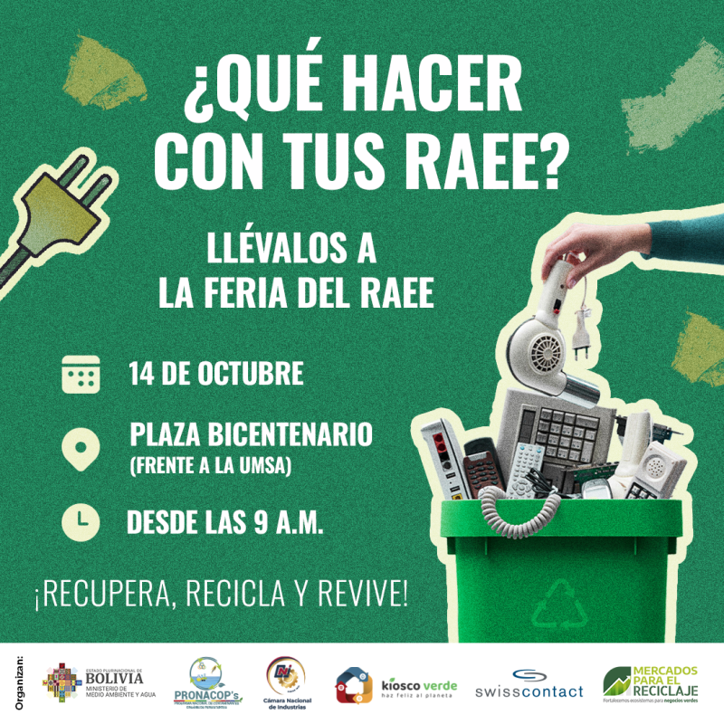 RECICLATÓN "FERIA EN CONMEMORACIÓN AL DÍA INTERNACIONAL DE LOS RESIDUOS DE APARATOS ELÉCTRICOS Y ELECTRÓNICOS"