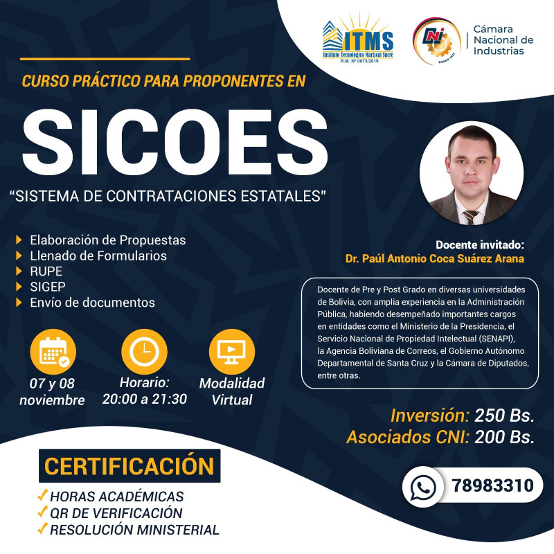 SICOES “SISTEMA DE CONTRATACIONES ESTATALES”